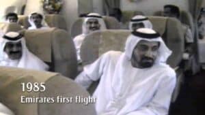 First flight of Emirates Airline
